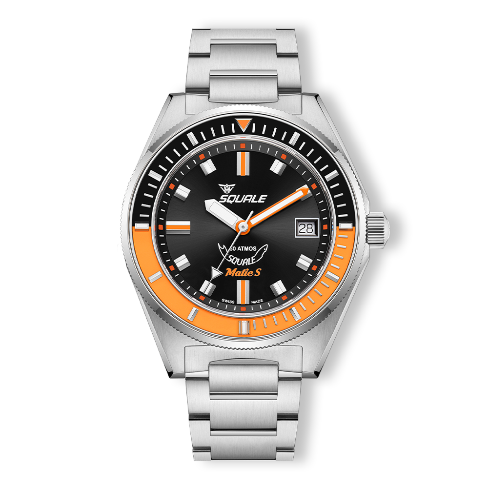 Squale Matic S Orange Bracelet