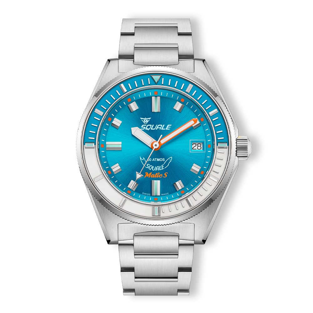 Squale Matic S Light Blue Bracelet